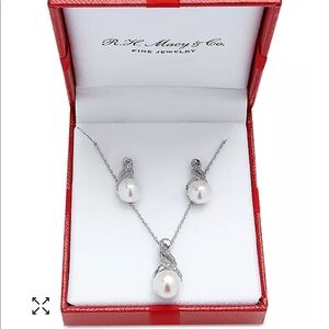 Macys Cultured Freshwater Pearl Set